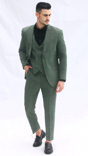 Fato Slim Fit 3 Peças - Cor Azul Marinho