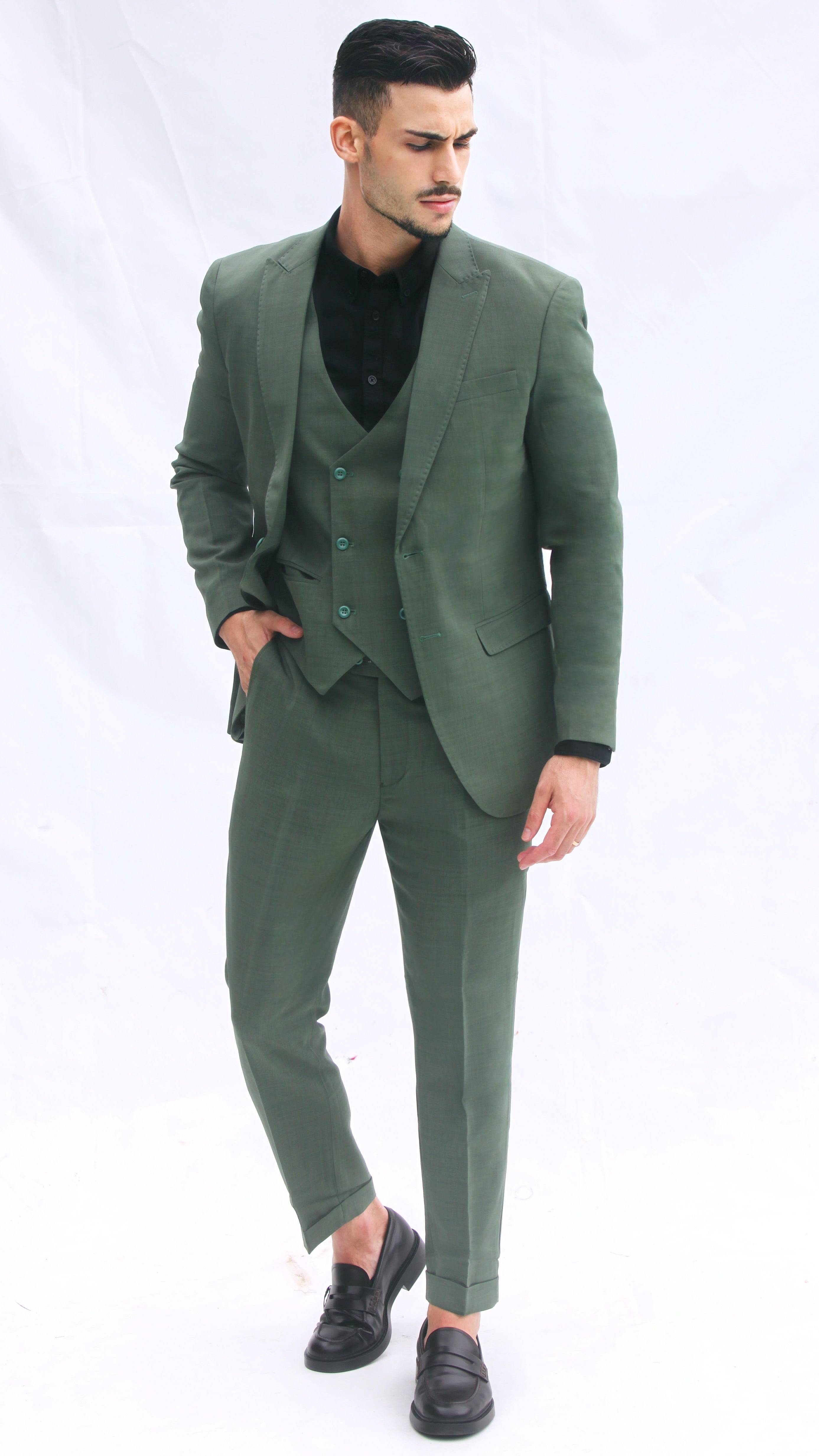 Fato Slim Fit 3 Peças - Cor Azul Marinho
