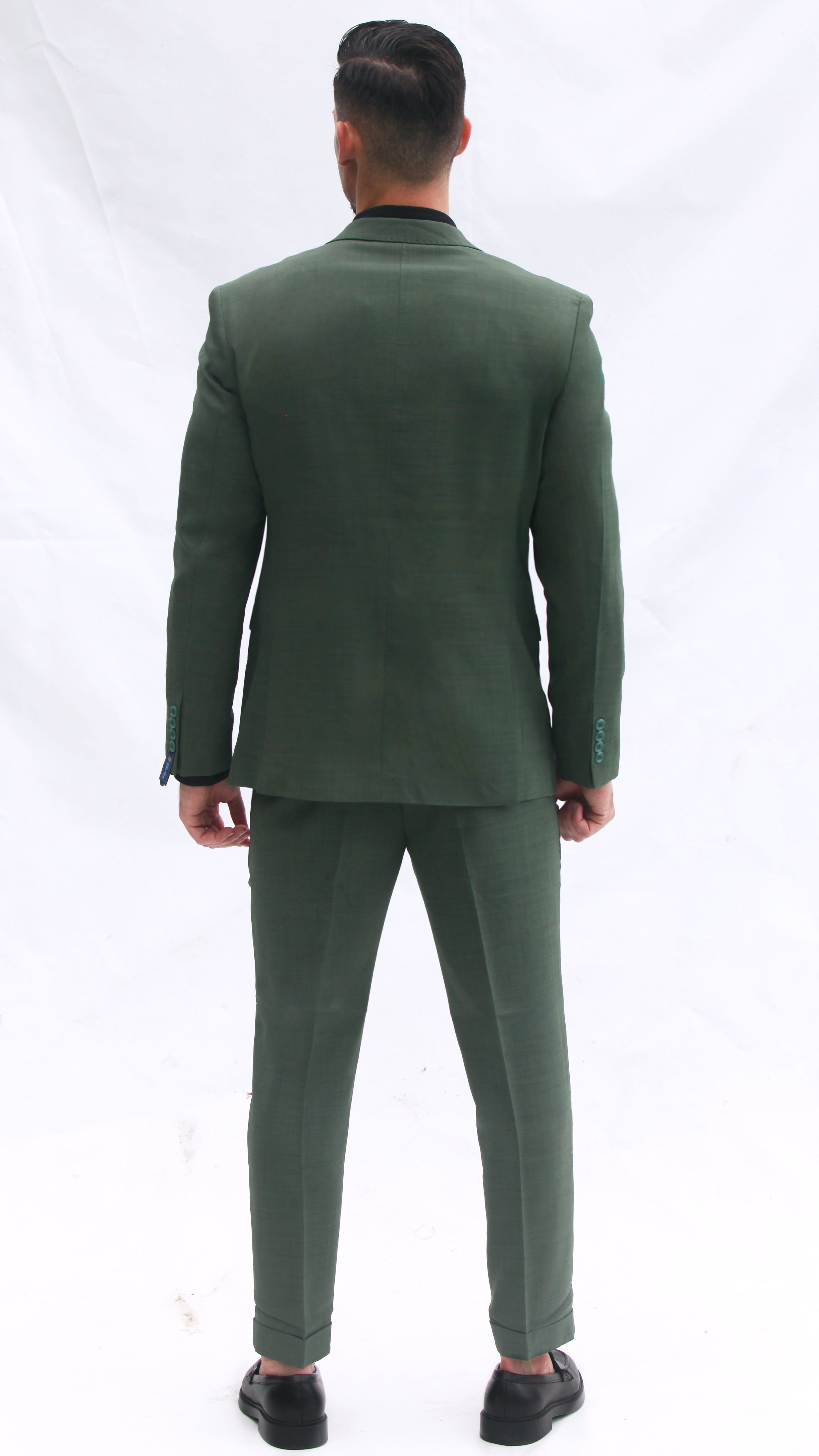 Fato Slim Fit 3 Peças - Co Verde Escuro