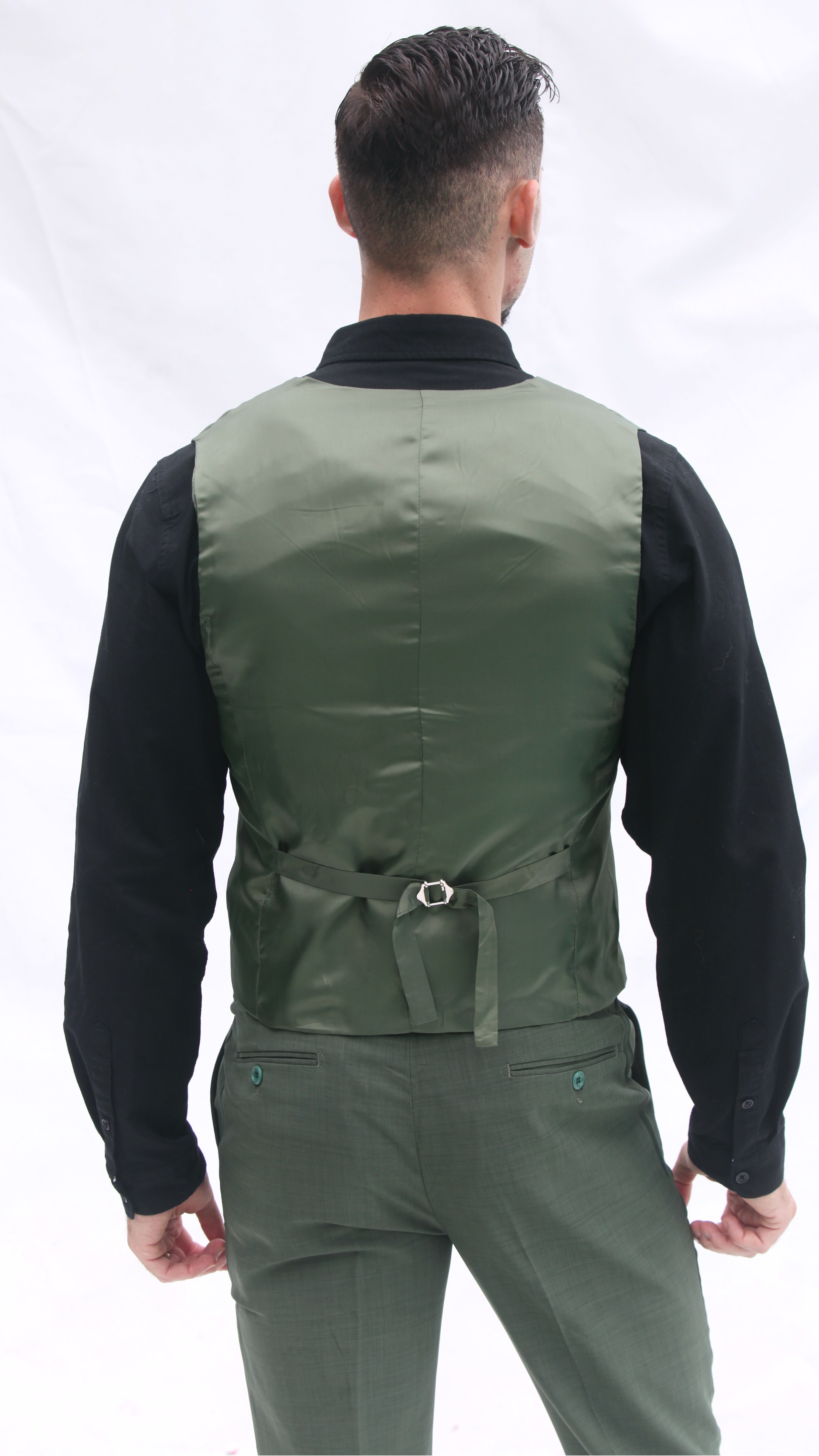 Fato Slim Fit 3 Peças - Co Verde Escuro