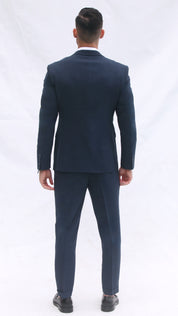 Fato Slim Fit 3 Peças - Cor Azul Marinho