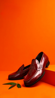 Sapatos masculinos loafer em couro