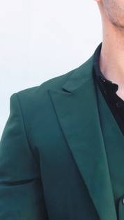 Fato Masculino 3 Peças Verde Escuro