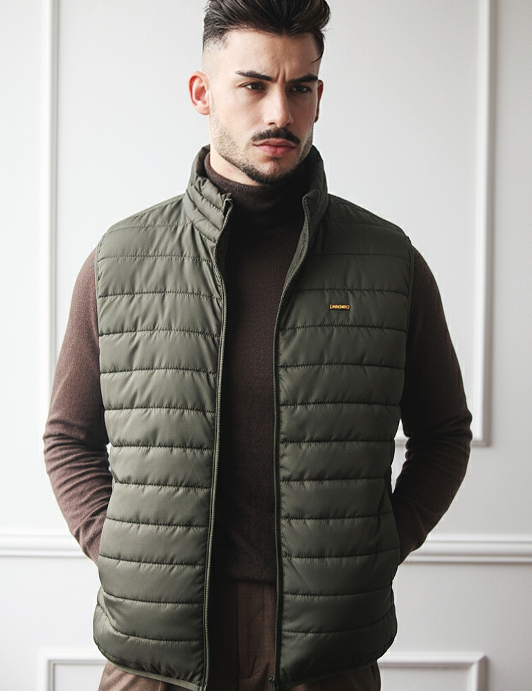 Colete com Fecho Frontal e Bolsos Dilectus