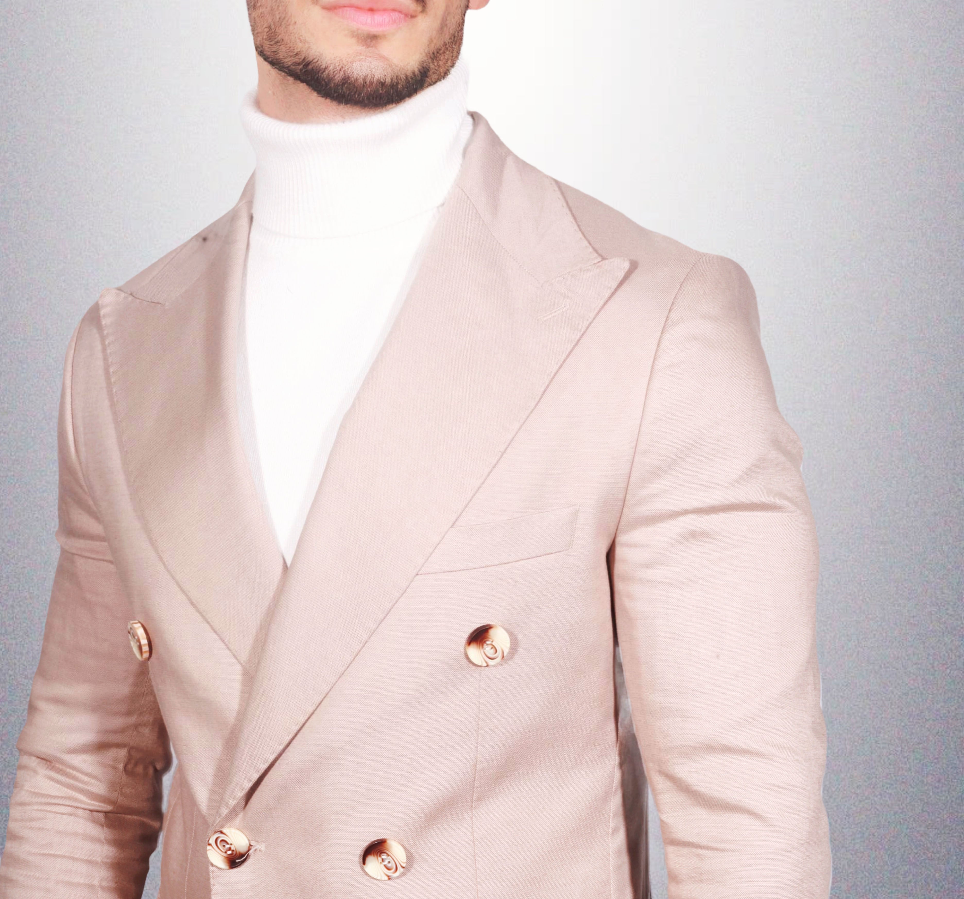 Fato Masculino em Linho e Algodão - Elegância e Conforto Natural