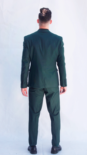 Fato Masculino 3 Peças Verde Escuro
