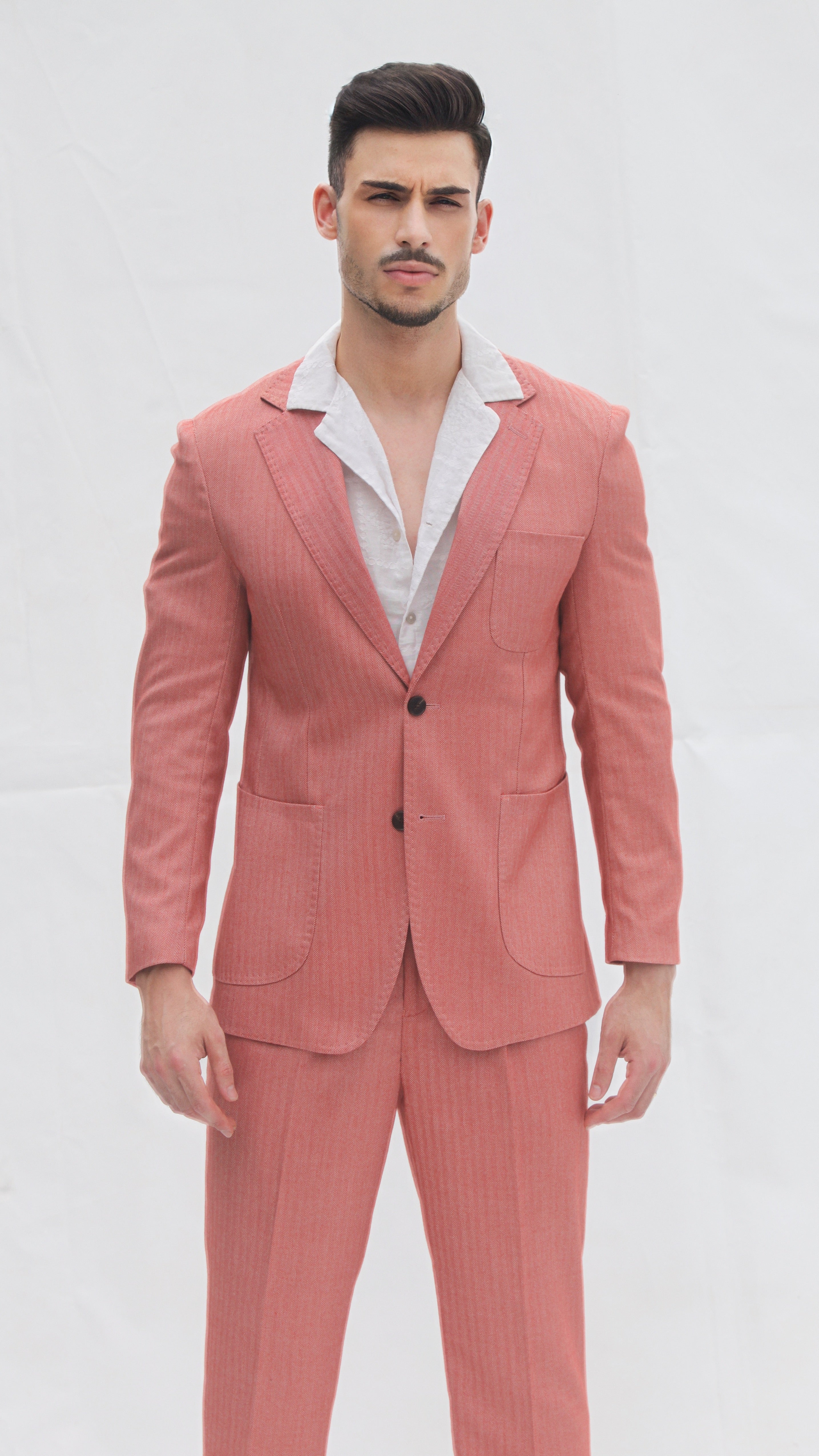 Costume Homme en Lin et Coton - Élégance et Confort Naturel