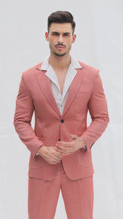 Costume Homme en Lin et Coton - Élégance et Confort Naturel