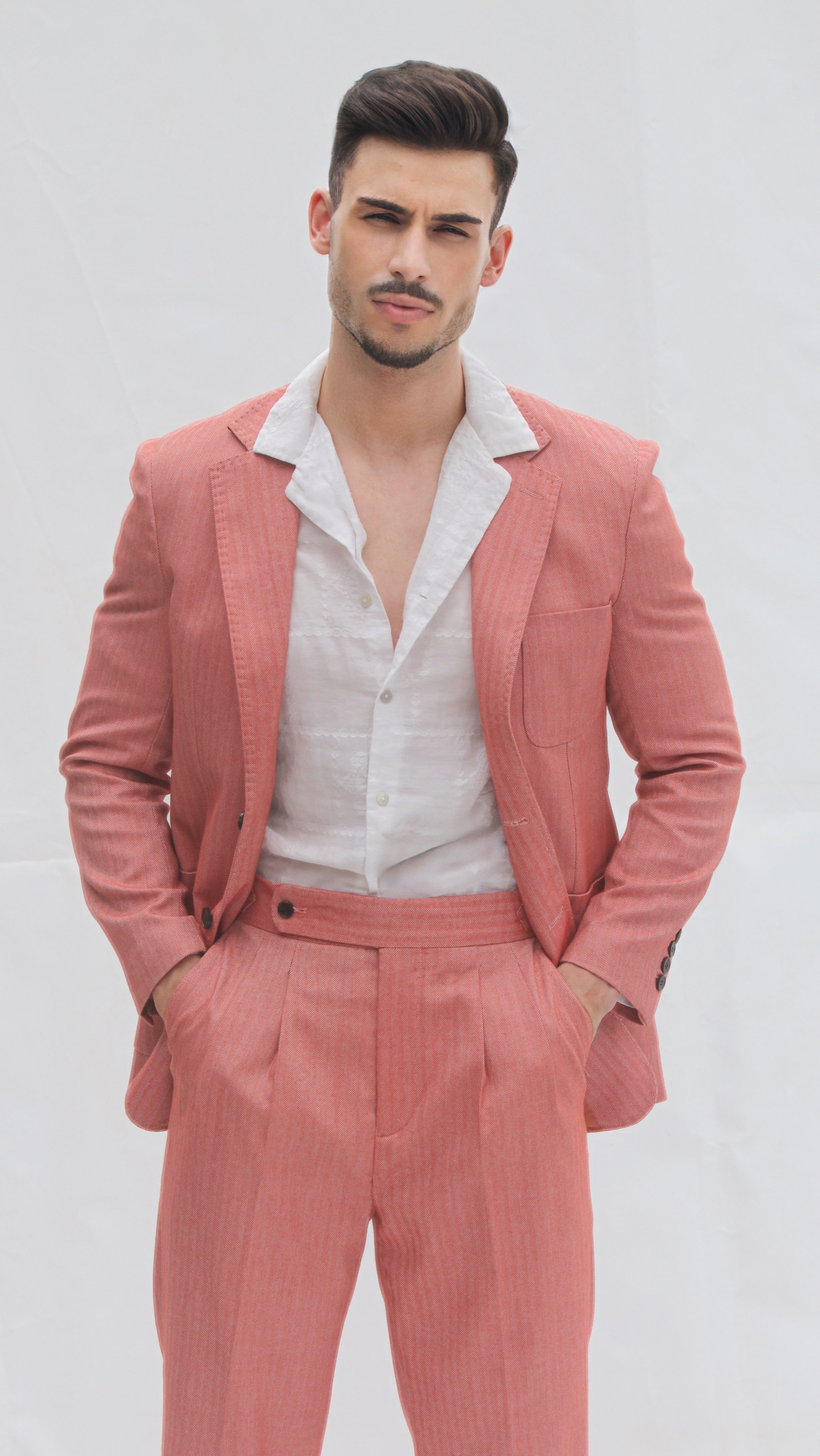 Costume Homme en Lin et Coton - Élégance et Confort Naturel