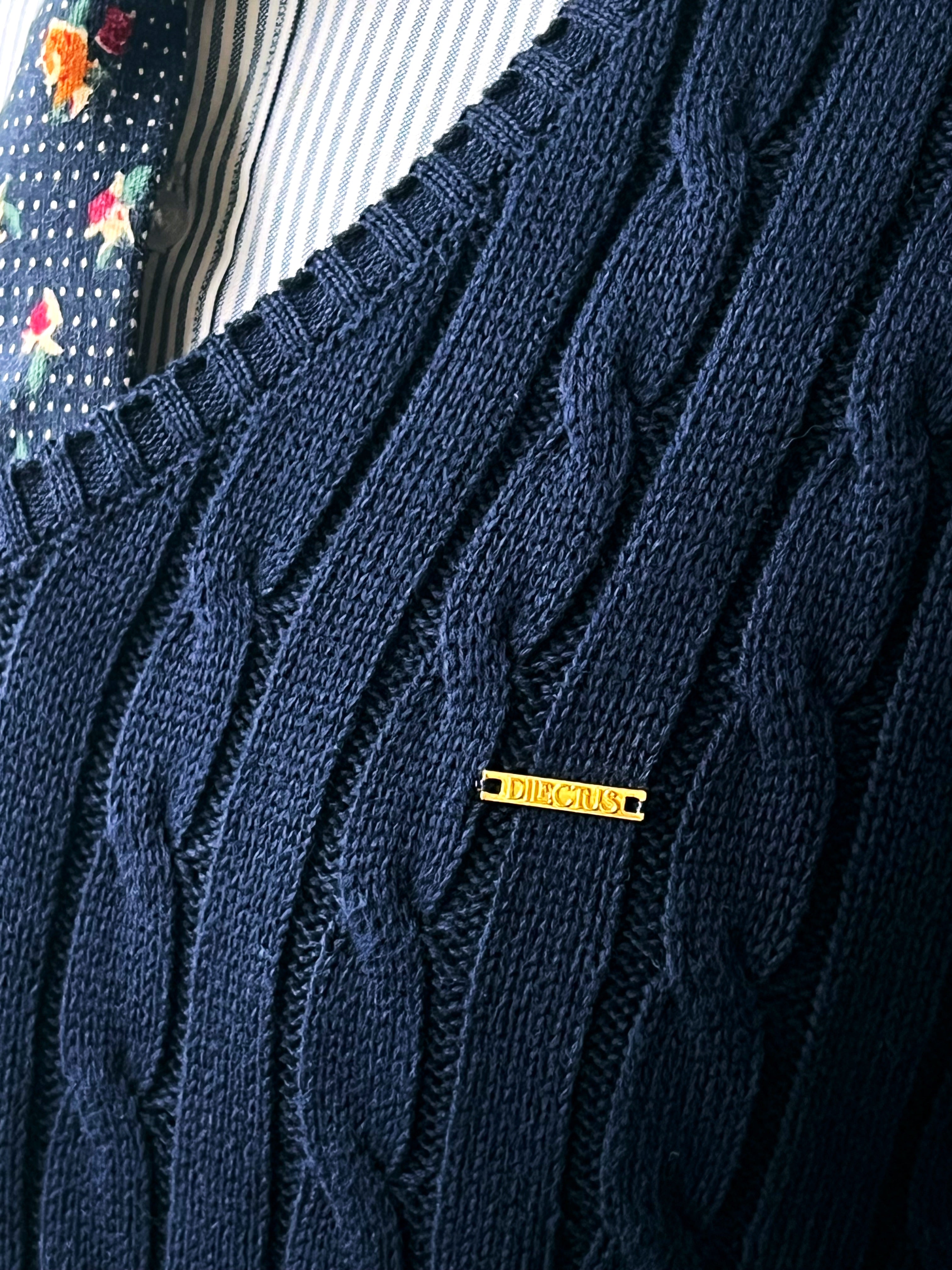 Camisola de malha trançada em Algodão Puro Premium Dilectus