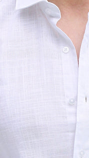 Camisa de Linho Slim Fit – Branco | Essencial de Verão