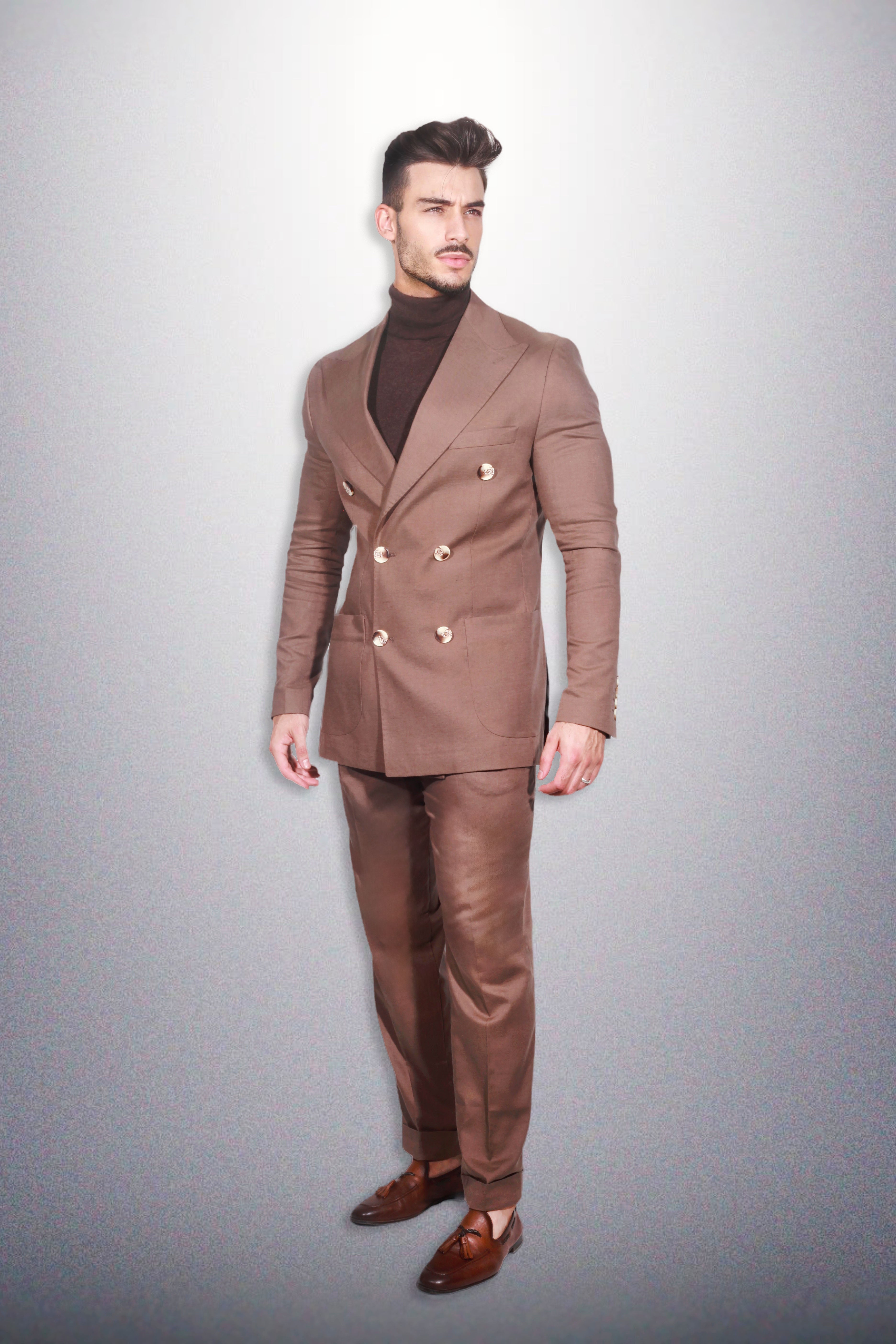 Conjunto Blazer e Calças Masculino - Linho e Algodão