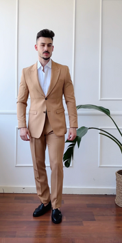 Fato de 2 Peças Camel Elegant