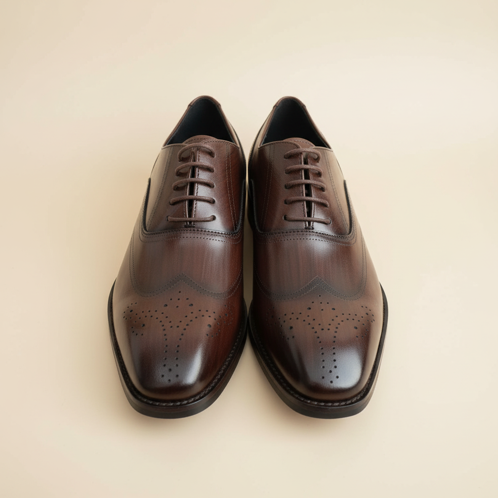 Sapatos Oxford - Vista Frontal com Sombras
