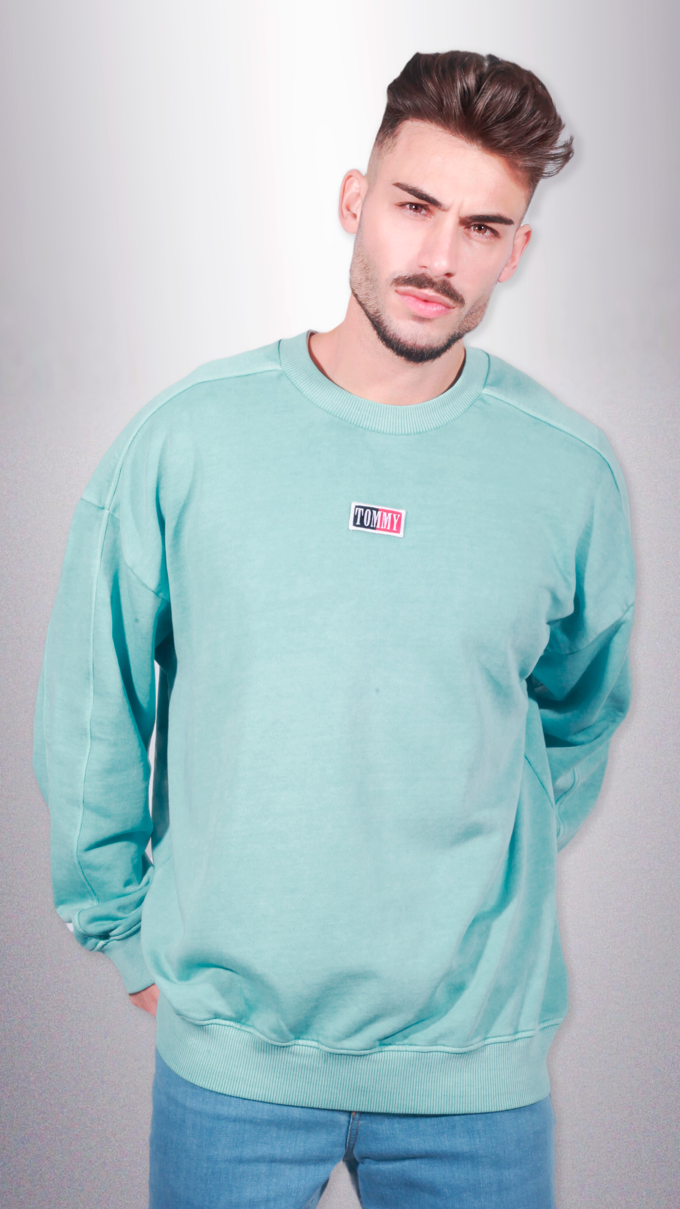 Tommy Jeans Sweater Blauw em Azul Claro | Dilectus